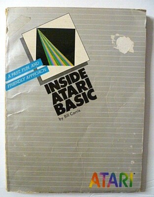 Inside ATARI Basic 1983 Vintage Manual Bill Carris 