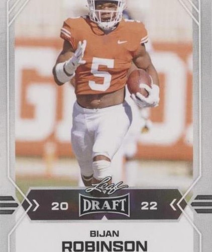 2022 Leaf Draft Bijan Robinson #01