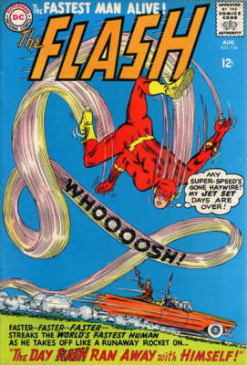 FLASH #154 G, Carmine Infantino a, DC Comics 1965 Stock Image