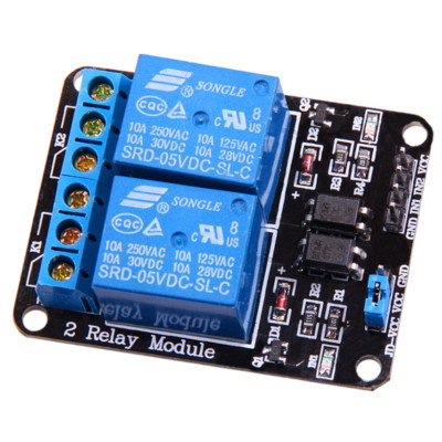 2-Kanal Relais 5V 10A mit Optokoppler für Arduino Modul Channel Relay