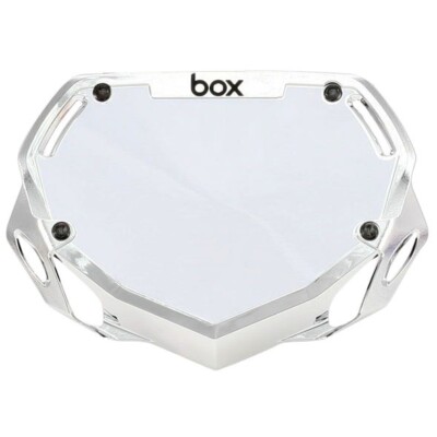 BOX Phase Bmx Number Plate Small Chrome 