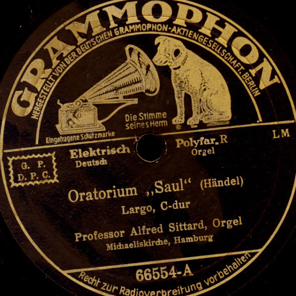 Alfred Sittard -Orgel- (Michel In Hamburg!) HÃ¤Ndel: 