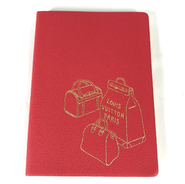 LOUIS VUITTON ノート レッド Louis Vuitton Note R99976 Novelty Stationery Notepad