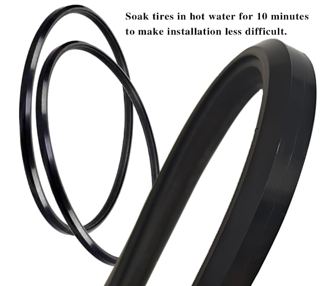 (1 Pair) Wheelchair Rear Wheel Replacement Tire Wheelchair Tire 24 X 1 Unive