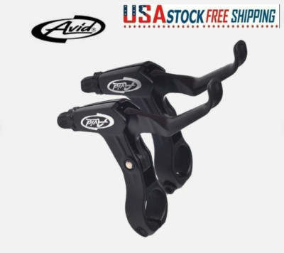 Avid FR-5 BLACK Brake Levers Set V-Brake Disc Mountain Hybrid Bicycle Bike Pair