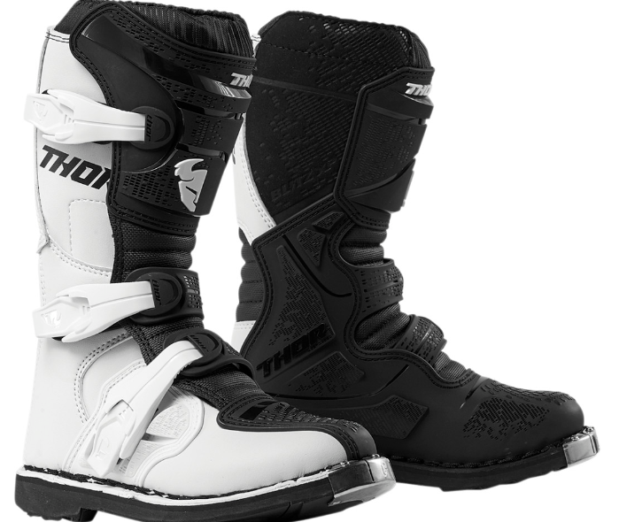 THOR YOUTH BLITZ XP MX BOOTS - WHITE/BLACK - MX/ENDURO/OFFROAD/ATV