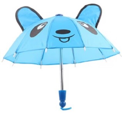 Umbrella, Blue Panda with Ears Umbrella, for 18-Inch Dolls