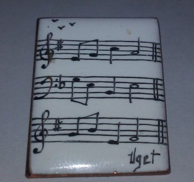 Musical Music Notes Sheet Lapel Pin