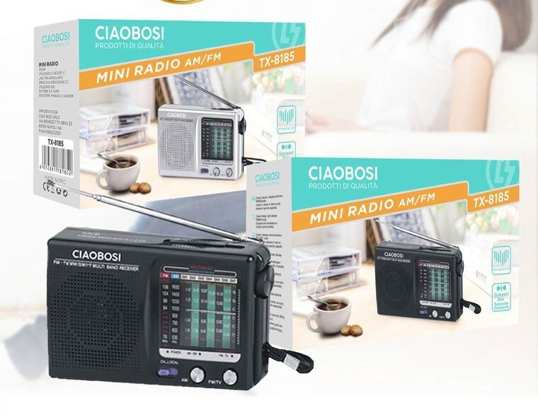 Radio Fm Portatile 9 Bande Am FM MW SW1-7 Ricevitore Audio Tv Tx-8185 linq