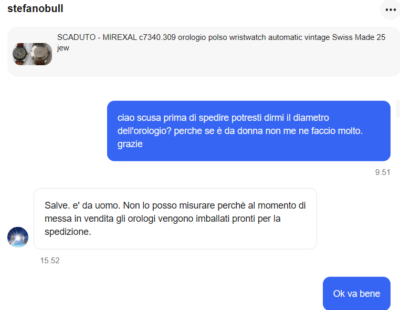 Foto dell'oggetto di un acquirente verificato