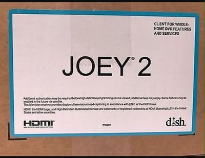 New Unopened DISH Network Joey 2 Satellite HDTV Receiver Box HDMI AC Remote