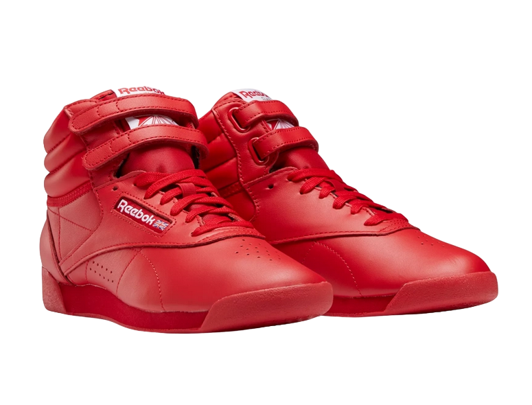 Reebok Classic Women's Red Freestyle Hi Fashion Sneakers GV6724 100005871 F/S HI