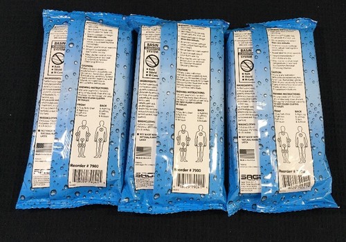 Lot Of 3 Sage Comfort Bath Fragrance Cleansing Washcloths 8 Cloths Each USA