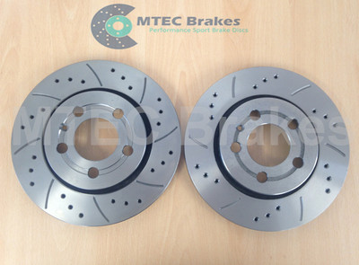 Seat Leon Cupra R Drilled & Grooved Rear Brake Discs