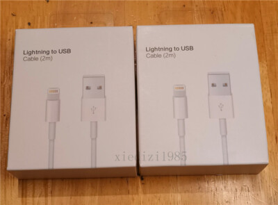 2-PACK OEM USB Data Fast Charger Cable Cord For Apple iPhone 5 6 7 8 X 11 12 MAX