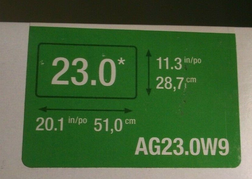 3M AG23.0W9 ANTI GLARE FILTER FOR 23 INCH WIDESCREEN MONITOR NEW  11.3X20.1