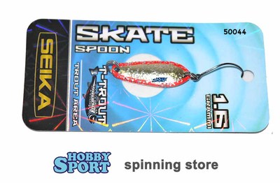 SKATE SPOON SEIKA 1,6 GR 50044 GOLD PINK SILVER TUBERTINI TROUT AREA SPINNING