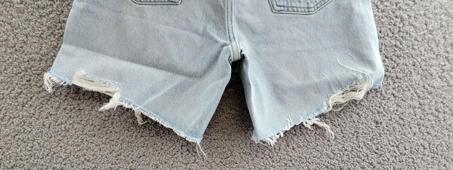Agolde Stella High Rise Baggy Denim Shorts Women's 23 Agreement Button Zipped - Picture 14 of 18