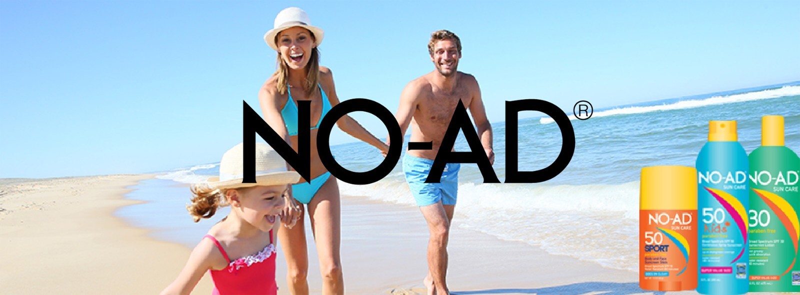 No Ad Sunscreen Lotion - SPF 30, SPF 50, SPf 85 - Both 3oz & 16oz - Brand New