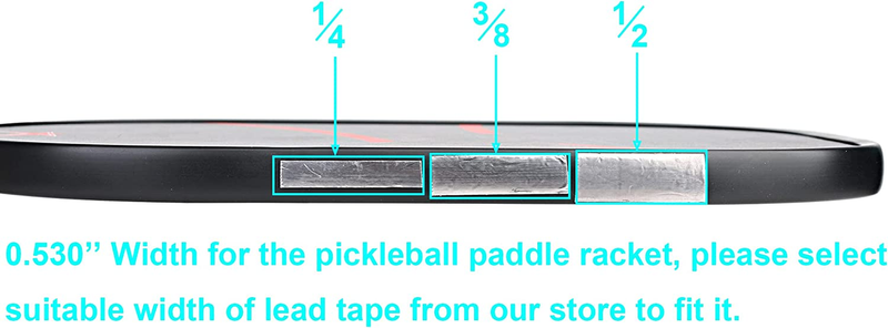 1/4 X 197" Racket Lead Tape for Tennis, Squash, Pickleball
