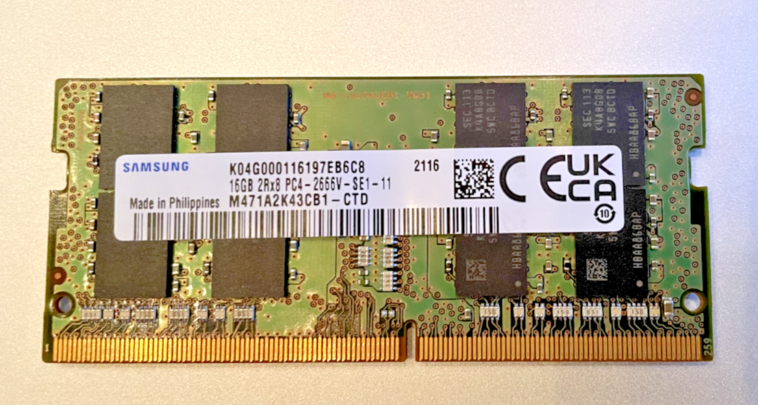 SNMSUNG 2RX8 PC4-2666V-SE1-11 16GB×2 16GB Samsung DDR4 2666 2RX8 PC4-2666V-SE1-11