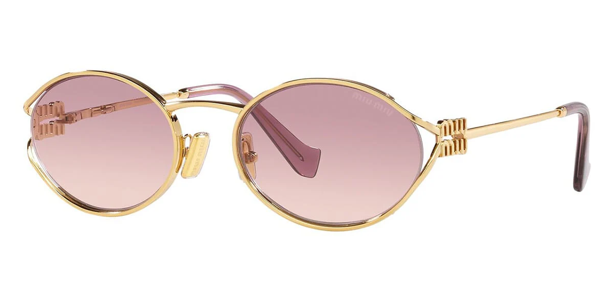Pre-owned Prada Brand 2024 Miu-miu Women Sunglasses Mu 52ys 5ak-06s Authentic Italy Frame S In Pink