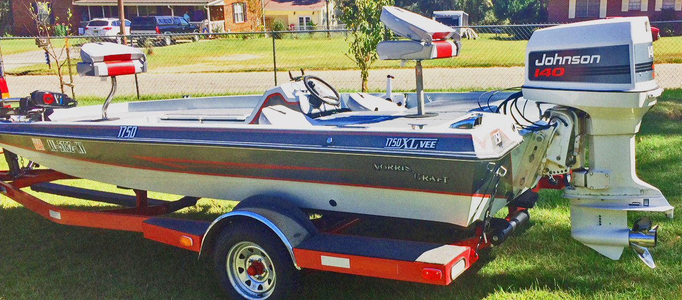 Norris Craft 1750 High Performance Bass boat 1985 Landau Model Restored 2017