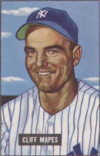 1986 C.C.C. 1951 Bowman Reprints - Cliff Mapes #289