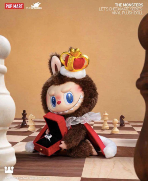 ぬいぐるみ Pop Mart Let's Checkmate Labubu POP MART THE MONSTERS Let's Checkmate Plush Toy LABUBU