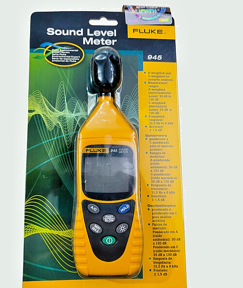 Gamme de sonomètre numérique Fluke 945 130 dB avec mise hors tension automati...