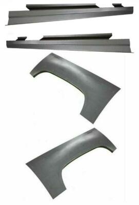 Wheel Arches & Rocker Panels Fits 07-13 Chevy Silverado Crew Cab 4Pc Kit