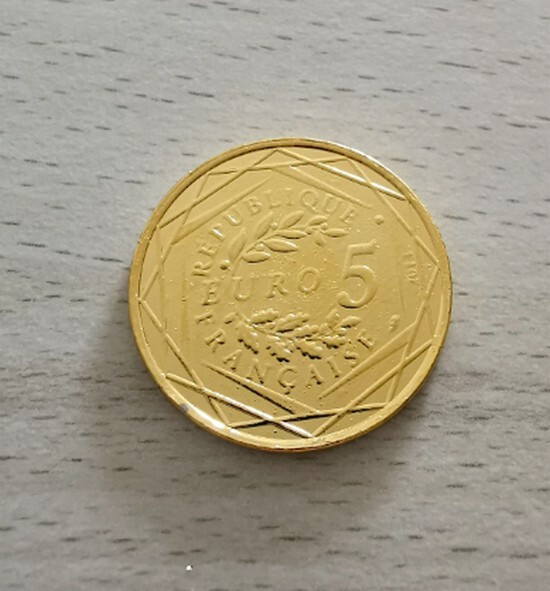 France 2013 - Liberte - 5 Euros Commemorative Plaque Or Vergoldet