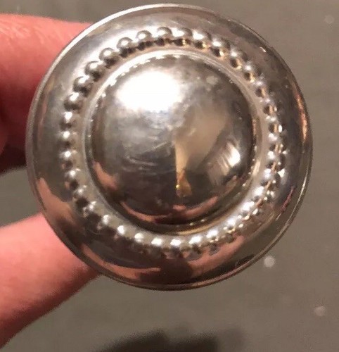 Empire Pewter Beaded Dumbbell Rattle Nice