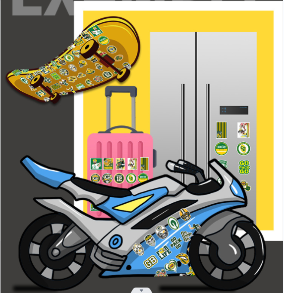 50 Pcs Stickers Green Bay Packers NFL Sport Luggage Skateboard Phone Laptop Car