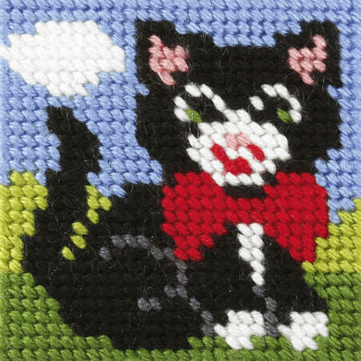 Orchidea Needlepoint Kit: My First Embroidery: Mini: Kitten