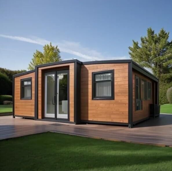 Compact Prefab House - Mobile Prefabricated Home with Lockable Doors