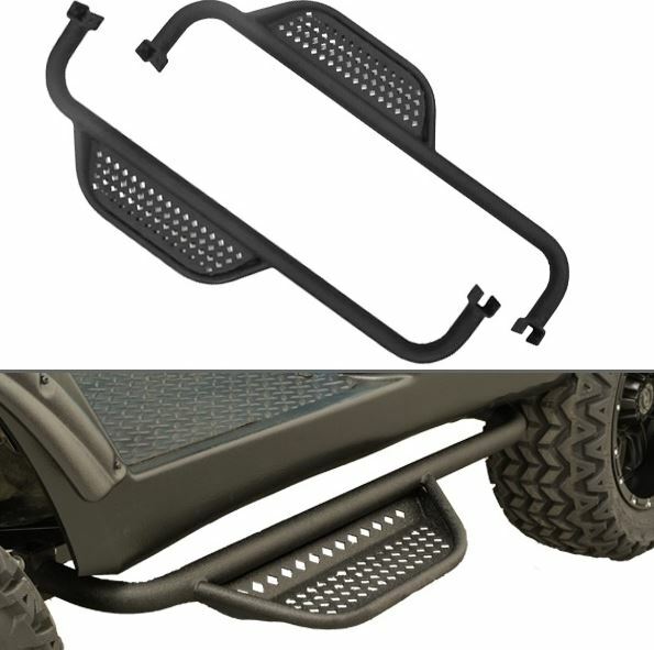 Madjax MJFX Armor Nerf Bars With Brackets & Step Down for EZGO TXT Golf