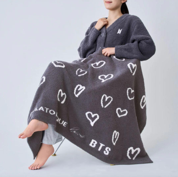 BTS GELATO PIQUE loves BTS BLANKET GRAY JPFC Limited | eBay