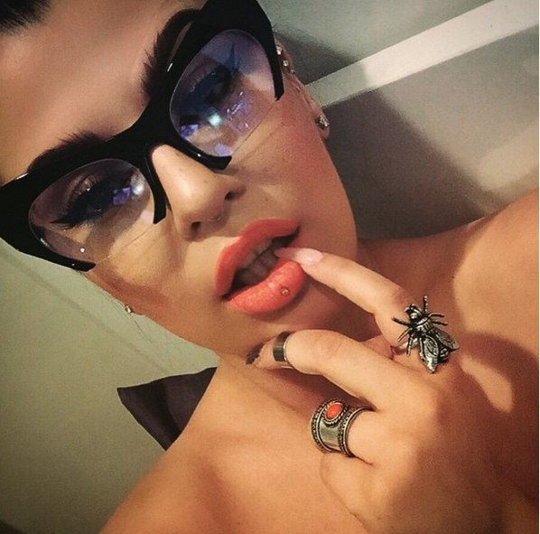 Eyeglasses Cat Eye Demi "Rasoir" Glasses razor cut off lens Shadz GAFAS shaved 