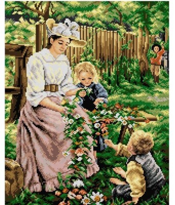 Printed Canvas for Tapestry Gobelin ''Summer'' 2640