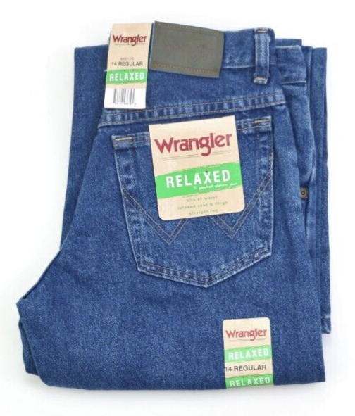 Джинсы Wrangler Regular Boys Size 14 свободного кроя прямого кроя с регулируемой талией, новинка