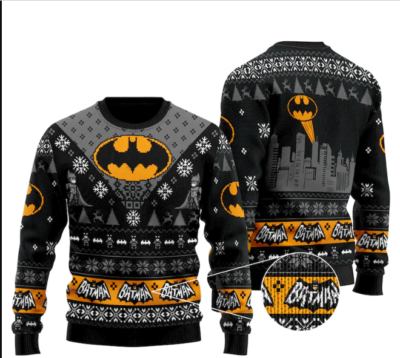Mens batman christmas sweater sale