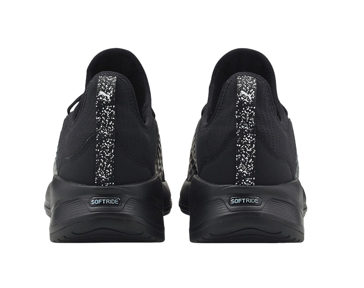 PUMA MENS BLACK TENNIS SHOE SOFTRIDE PREMIER SLIP-ON 376661 01