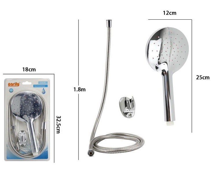 Kit Bagno Doccetta Doccino Soffione Doccia Con Laccio 1,8m e Staffa 59228 dfh