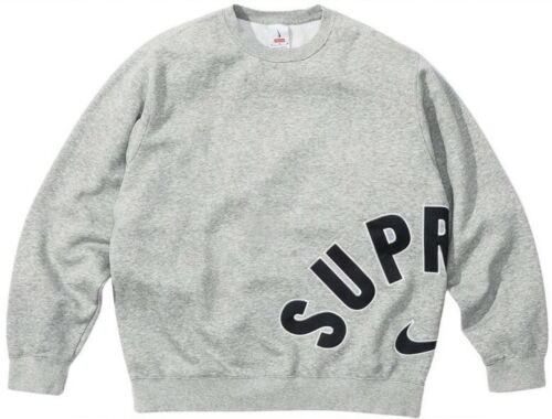 Supreme X Nike Arc Crewneck Sweatshirt Grey Size XL NWT New Supreme X Nike Arc Crewneck Sweatshirt Grey Size XL NWT New