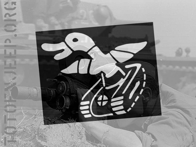 Pochoir Marquage  Propaganda-Kompanie Pk 691  14cm . Jeep Willys