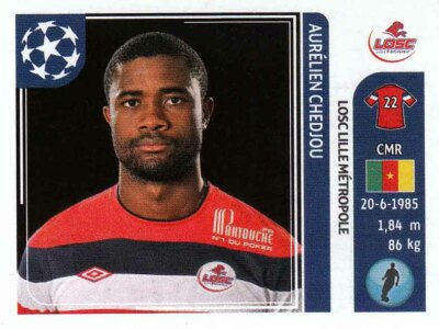 Panini Sticker Champions League 2011/2012 Nr. 112 Aurelien Chedjou LOSC Lille