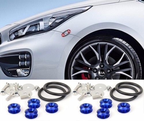 8 Pcs Blue Quick Release Fasteners Kit For Honda Acura Front Rear Bumper Fender