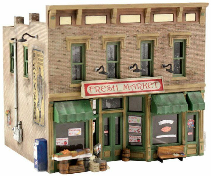 Woodland Scenics ~ N Scale ~ Fresh Market ~ Pre-Fab