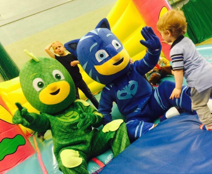 Mascot/Costume hire PJ MASKS Owlette, Gekko, Catboy/ Wissper/ Paw